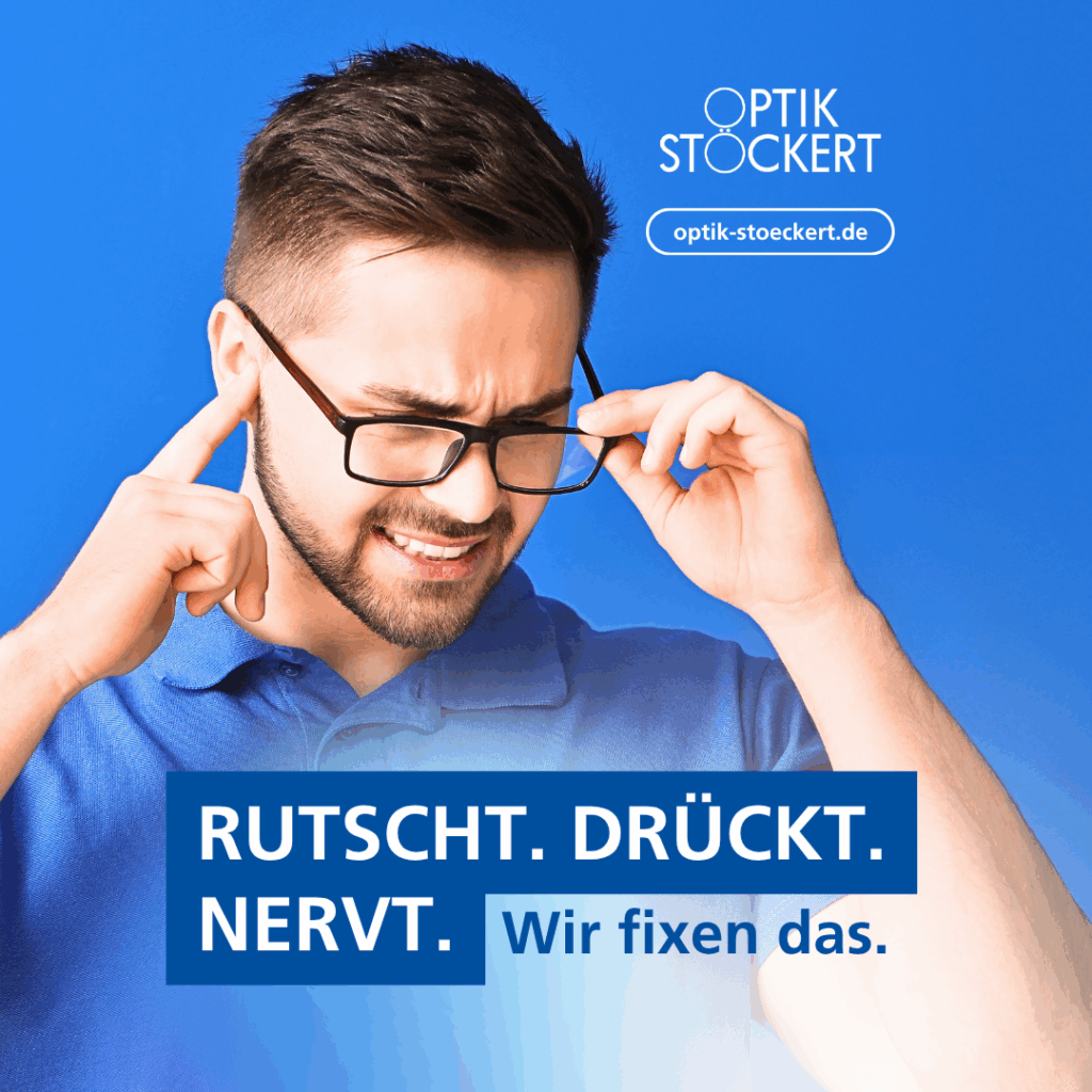 Brille Rutscht Nach Vorne